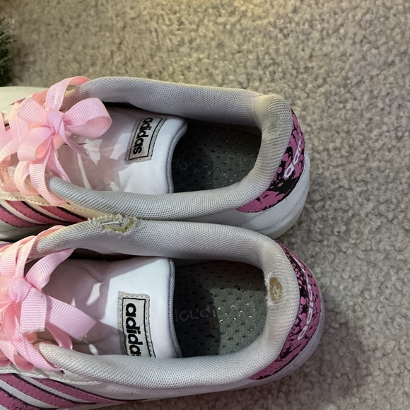 adidas White and Pink Athletic Shoes - Picture 2 of 8